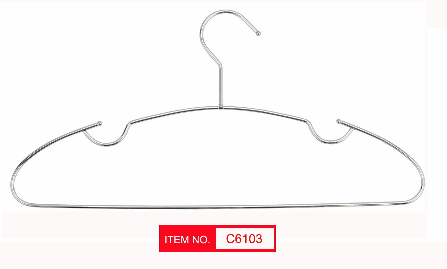 C6101 Wire Coat hanger - 图片 2
